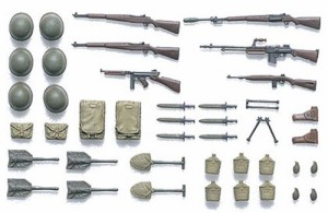 タミヤ 1/35 ミリタリーミニチュアシリーズ アメリカ歩兵装備品(未使用品)