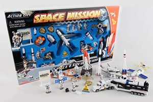 Space Shuttle with Kennedy Space Center Sign 28 Piece(未使用品)