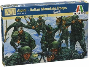 イタレリ 1/72 WW.II イタリア軍山岳兵 プラモデル IT6059(未使用品)