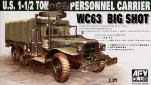 AFVクラブ 1/35 WC63 ビッグショット 1-1/2t 6×6パーソナルキャリア プラ (未使用品)