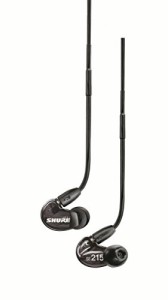 SHURE イヤホン SEシリーズ SE215 カナル型 高遮音性 ブラック SE215-K-J(未使用品)