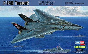 ホビーボス 1/48 エアクラフトシリーズ F-14B トムキャット プラモデル(未使用品)