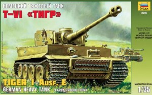 ズベズタ 1/35 ドイツ重戦車 タイガーI 初期型 プラモデル(未使用品)