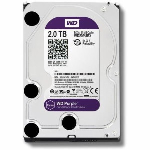 WD HDD 内蔵ハードディスク 3.5インチ 2TB WD Purple 監視カメラ用 WD20PUR(未使用品)