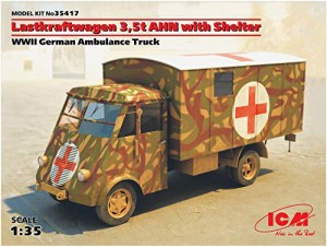 ICM 1/35 ルノー AHN 3.5t ドイツ野戦救急車 プラモデル(未使用品)