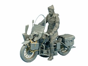 ミニアート 1/35 アメリカ陸軍憲兵 バイク付 プラモデル(未使用品)