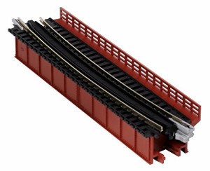 KATO Nゲージ 単線デッキガーダー曲線鉄橋R448-15° 朱 20-465 鉄道模型用 (未使用品)