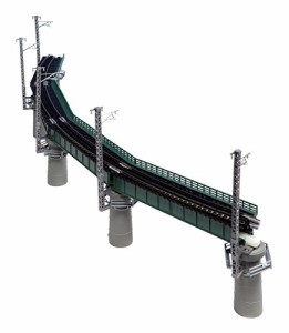 KATO Nゲージ カーブ鉄橋セットR448-60° 緑 20-823 鉄道模型用品(未使用品)