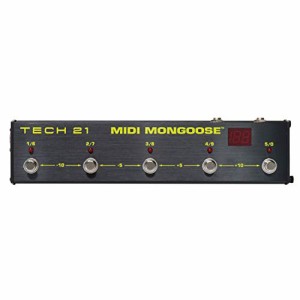 TECH21 5スイッチ 128patch MIDI フットコントローラー MIDI Mongoose (未使用品)