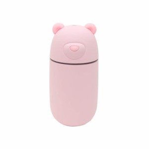 USBポート付きクマ型ミニ加湿器「URUKUMASAN(うるくまさん)」 ピンク(未使用品)
