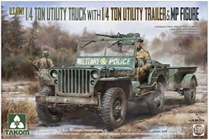 タコム 1/35 アメリカ陸軍 1/4トン ユーティリティトラック w/トレーラー& (未使用品)