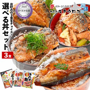 いわし丼 にしん親子丼 さば辛味噌丼 さんま丼 選べる3食セット イワシ ニシン サバ サンマ お試し ポッキリ ぽっきり 1000円ポッキリ 送