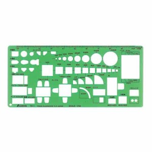 シンワ テンプレート 家具定規 (TD-1 66007)