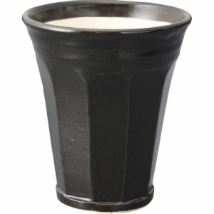 信楽焼 泡うまビアカップ ブラック (Awauma-n2)