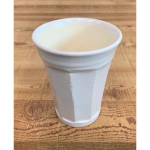 信楽焼 泡うまビアカップ ホワイト (Awauma‐n1)