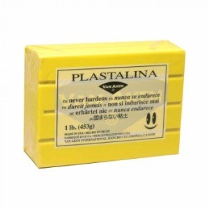 MODELING CLAY(モデリングクレイ) PLASTALINA(プラスタリーナ) 粘土 イエロー 1Pound 3個セット