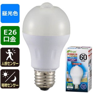 LED電球(60形相当/940lm/昼光色/E26/人感・明暗センサー付) (LDA8D-H R21)