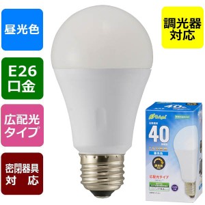 LED電球(40形相当/550lm/昼光色/E26/広配光180°/密閉形器具対応/調光器対応) (LDA5D-G/D AS20)