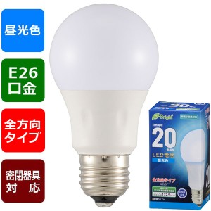 LED電球(20形相当/265lm/2.0W/昼光色/E26/全方向配光260°/密閉形器具対応) (LDA2D-G AG27)