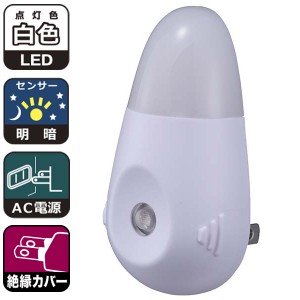 LEDナイトライト(明暗センサー付/白色) (NIT-APHB4-W)