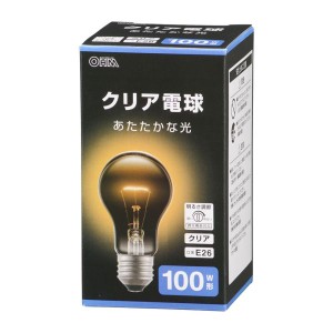 白熱電球(100W形/クリア/1600 lm/100W/E26/電球色/調光機能対応) (LB-D6695CN)