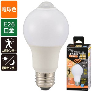 LED電球(40形相当/5.1W/530lm/電球色/E26/人感・明暗センサー付) (LDA5L-G R51)