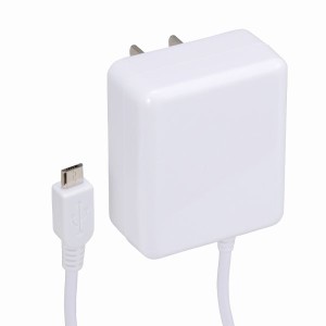 スマホ用AC充電器(microUSBケーブル/1.5m/定格5V 2.1A/ホワイト) (SMP-JAC1521-W)