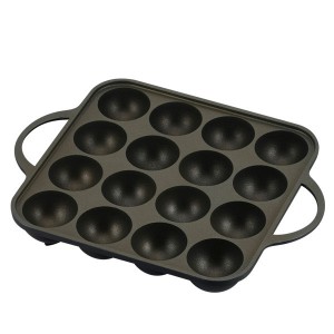 元祖ヤキヤキ屋台アルミ鋳物たこ焼器16穴(YR-4259)