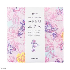 Disney ディズニー かや生地 ふきん 『 ミニー フラワー』 奈良の 蚊帳生地 使用 [日本製]