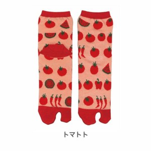 [日本製] 和柄 足袋靴下 Tabi socks タビ ソックス [トマトト]