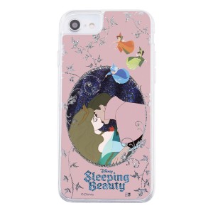 iPhone SE(第2世代) / 8 / 7 / 6s / 6 / 『ディズニーキャラクター』/ラメ グリッターケース/オーロラ姫と王子