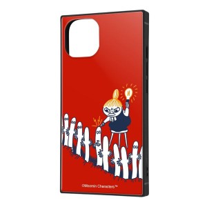 iPhone 14/ 13 『ムーミン』/耐衝撃ハイブリッドケース KAKU / リトルミイとニョロニョロ