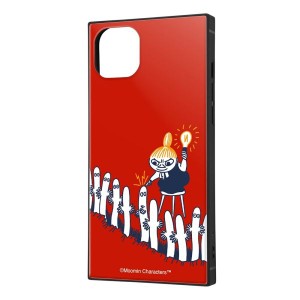 iPhone 14 Plus/ ムーミン/耐衝撃ハイブリッドケース KAKU / リトルミイとニョロニョロ