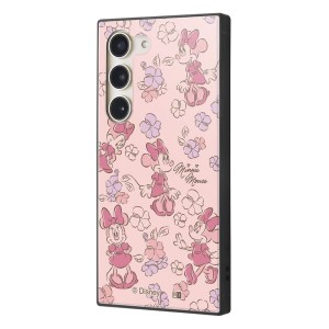 Galaxy S23 /『ディズニーキャラクター』/耐衝撃ハイブリッドケース KAKU / ミニーマウスとお花の総柄