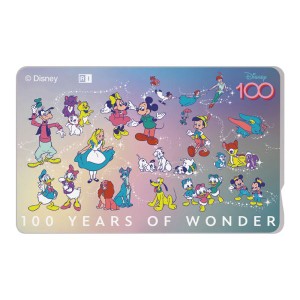 『ディズニー 100周年限定デザイン』/ICカードステッカー/100周年_集合