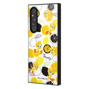 Xperia 1 V / 『ルーニー・テューンズ』/耐衝撃ハイブリッドケース KAKU / トゥイーティー_総柄