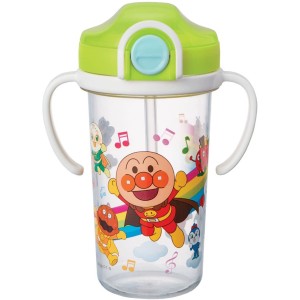 アンパンマン クリア ストローマグ (300ml) 日本製 / ANPANMAN CLEAR STRAW MUG 300 ml