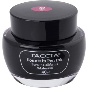 [ナカバヤシ] TACCIA 万年筆用インク(水性染料) すなおいろ・インク 40ml えび TFPI-WD40-07