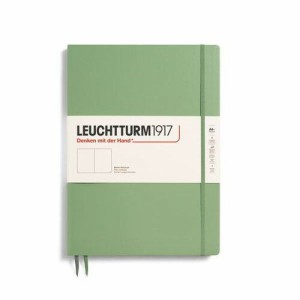 [LEUCHTTURM1917/ロイヒトトゥルム1917] ノート ハードカバー マスタースリム/A4+ 無地 セージ 363921