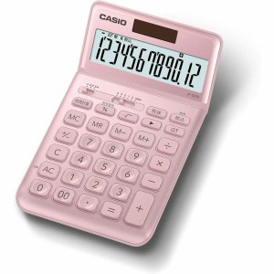 カシオ計算機 スタイリッシュ電卓 12桁 ジャストタイプ JF-S200-PK-N ライトピンク