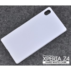 [スマホ・エクスペリア・Z4] Xperia Z4用ハードホワイトケース