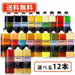 キャプテン　中村商店 キャプテン シロップ 600ml 選べる12本セット《B》 バー かき氷　【送料無料(一部地域を除く)】