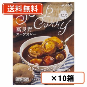 富良野 スープカレー ほたて 260g ×10箱　ほたて2個入　帆立　JAふらの ≪ほたて≫ 　【送料無料(一部地域を除く)】