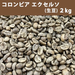 コーヒー 生豆 コロンビア エクセルソ 2ｋg　送料無料(一部地域を除く)