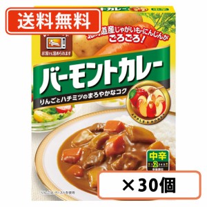 バーモントカレー　中辛　レトルト　200g×30個　ハウス食品　中辛　カレー　バーモンド　送料無料(一部地域を除く)