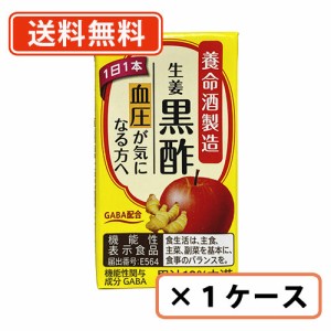 養命酒製造　生姜黒酢　125ml×18本　生姜　黒酢　送料無料(一部地域を除く)