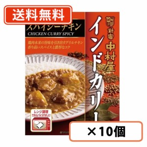 新宿中村屋 インドカリー スパイシーチキン 200ｇ×10個 カレー レトルトカレー curry チキン スパイス 電子レンジ調理可　送料無料(一部