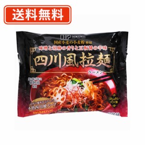 創健社 四川風拉麺（シセンフウラーメン） 110.2g×5袋　国産小麦　植物油　送料無料(一部地域を除く)