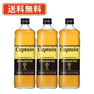 キャプテンシロップ 日向夏 600ml×3本　キャプテン 中村商店 かき氷 ソーダ 割り材 カフェ　送料無料(一部地域を除く）