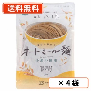 創健社 素材を味わうオートミール麺 100g×4袋　送料無料/メール便